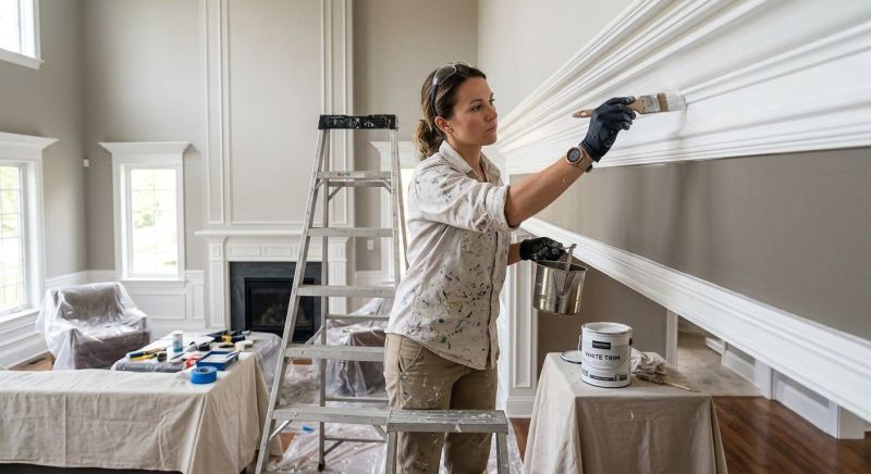 Attic Painting in Wilmington, NC
