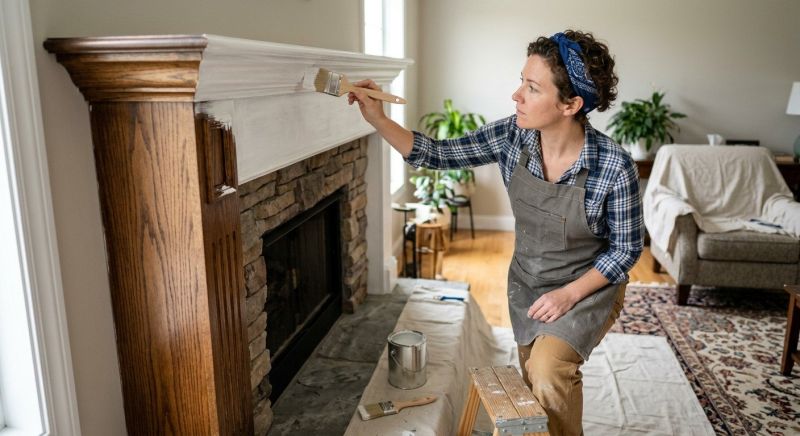 Entertainment Center Painting in Waco, TX