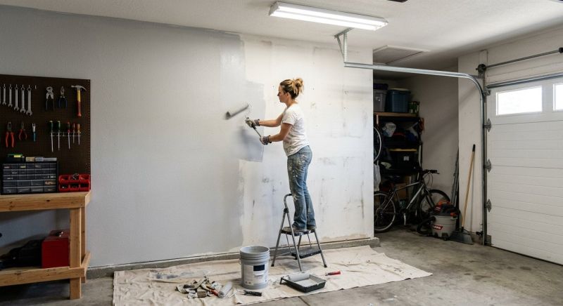 Interior Garage Painting in Wilmington, NC