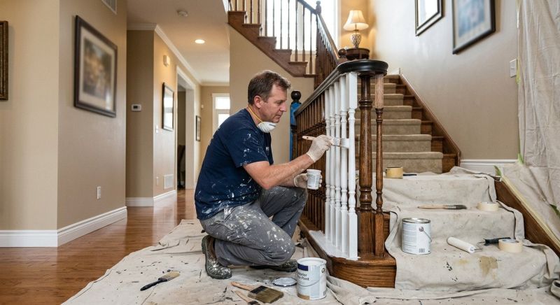 Interior Steps Painting in Wilmington, NC