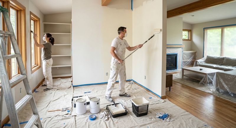 Interior Trim Painting in Kansas City, KS