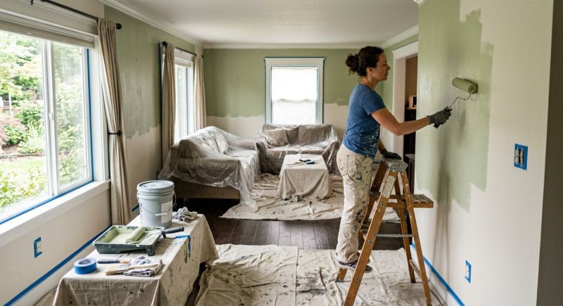 Interior Wall Painting in Wilmington, NC