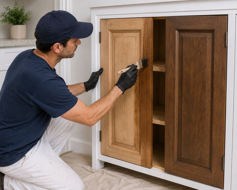 Oak Cabinet Refinishing in Terre Haute, IN