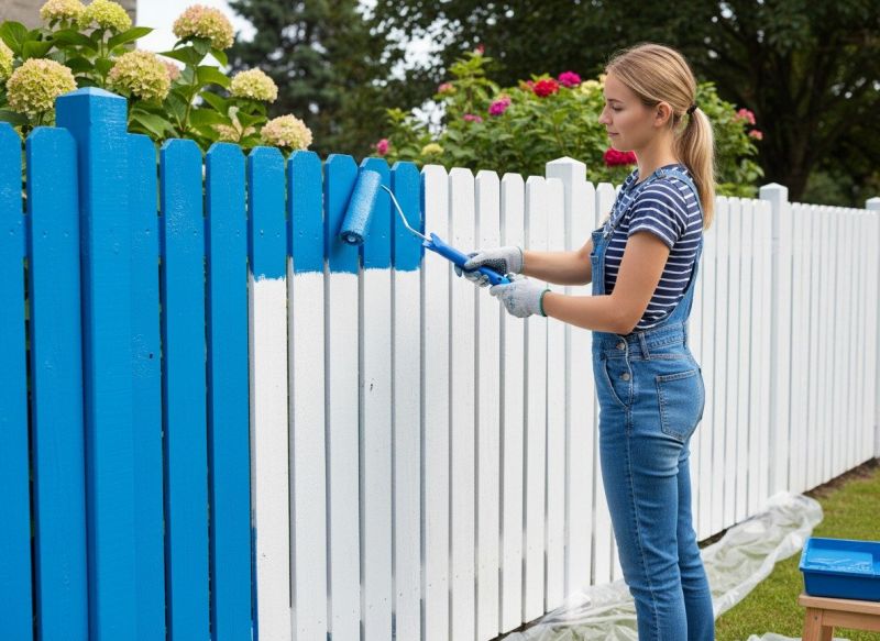 Steel Fence Painting in Waco, TX