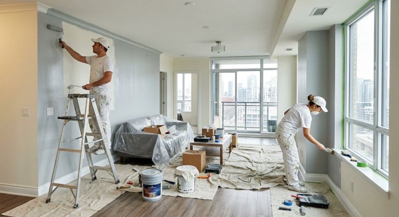 Stucco Ceiling Painting in Kansas City, KS