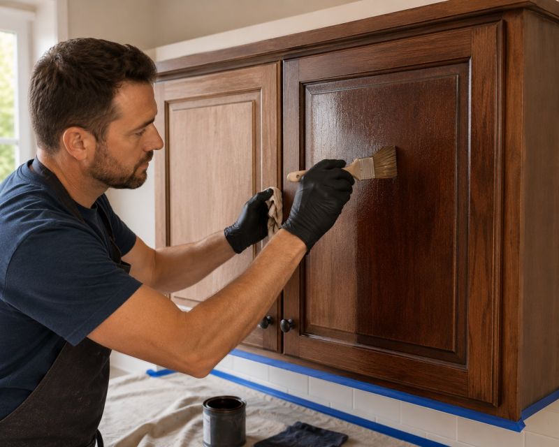 Wood Cabinet Refinishing in Terre Haute, IN